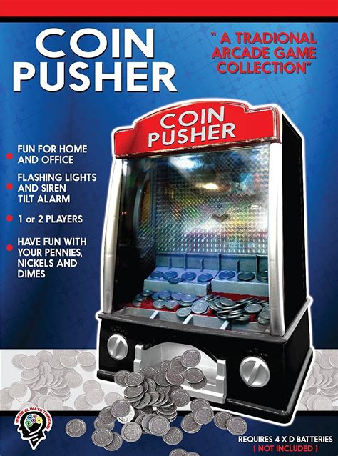 Mini Coin Pusher Arcade Game Machine Lights And Sounds150 Play Coins