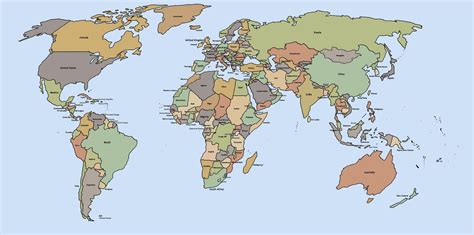 Printable World Map Political Map Pictures