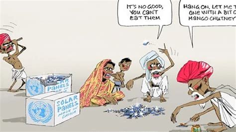 The Australian Newspaper Slammed For Racist Cartoon Of Indians Eating Solar Panels Huffpost