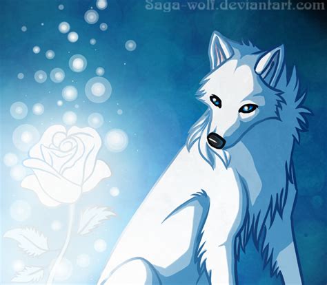 White Wolf Anime Anime White Wolf Pup With Wings Wallpapers Gallery