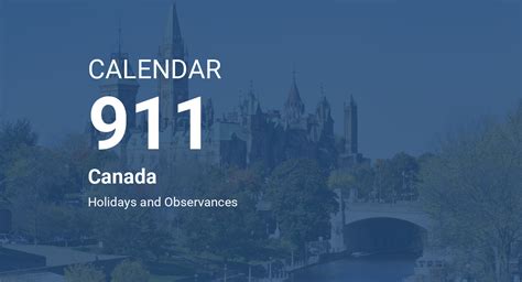 Year 911 Calendar Canada