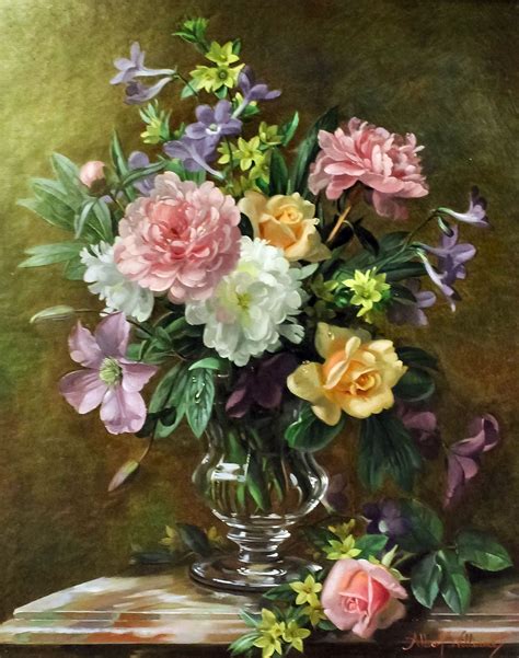 Albert Williams Still Life Vase Of Mixed