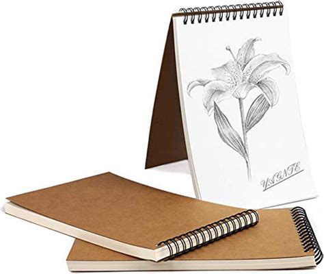 Cuaderno De Dibujo En Espiral A5 Pack De 3 Cuaderno De Bocetos Bloc De