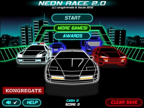 Neon Race 2 Funny Car Games