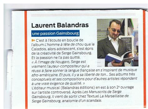 Laurent Balandras Sur Le Villeffranche Magazine Janvier Villefranche