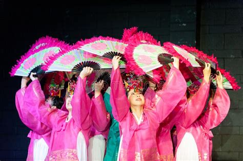 Korean Dance Buchaechum In Folklorama Editorial Stock Photo Image Of