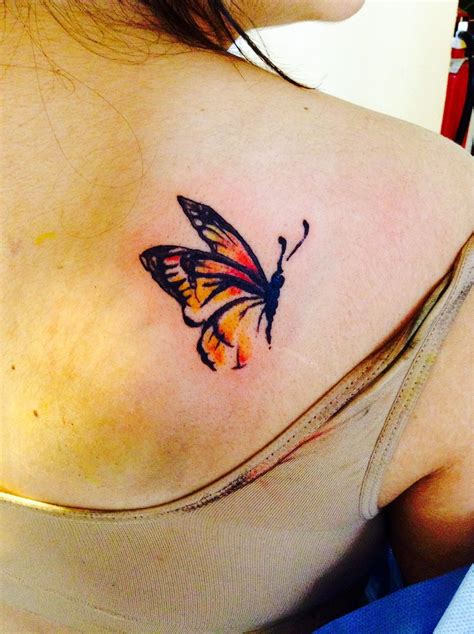 Watercolor Butterfly Tattoo Shoulder Blade Tattoo Butterfly Tattoos