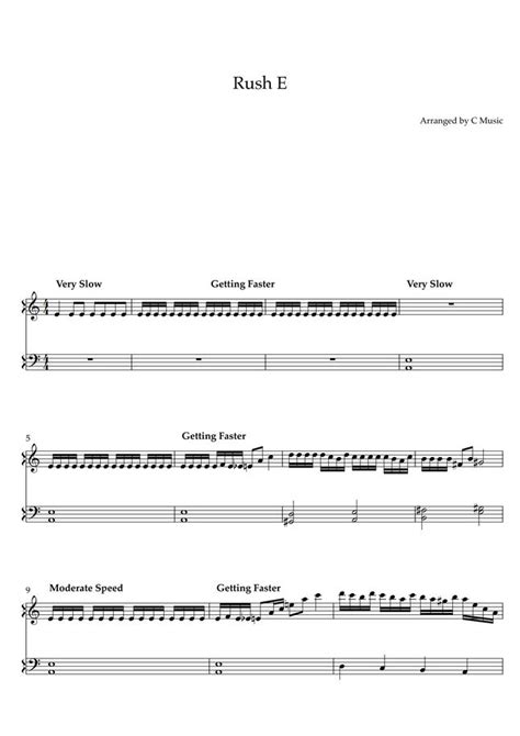 Sheet Music Boss Rush E Easy Version By C Music Sheet Music