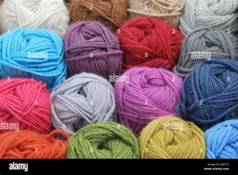 Natural Coloured Wool Stock Photo Alamy