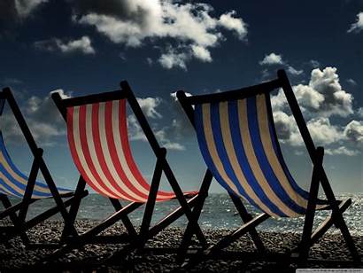 Beach Chairs Desktop Standard Wallpaperswide
