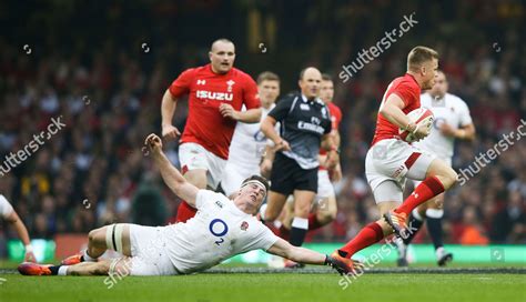 Tom Curry England Stretches Try Tackle Editorial Stock Photo Stock Image Shutterstock