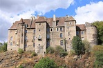 Boussac Castle, Creuse Department, Limousin, France Stock Photo - Image ...