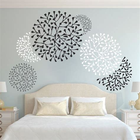 20 Wall Stencils For Bedroom Pimphomee