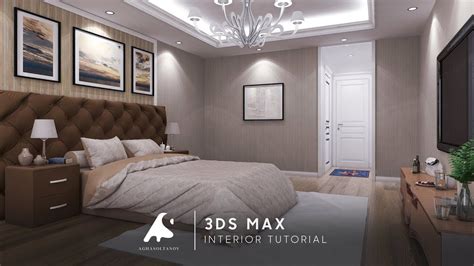 3ds Max Interior Tutorial Bedroom Vray Photoshop Youtube