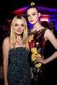 Elle and Dakota Fanning’s Twinning Glitter Moment | Vogue