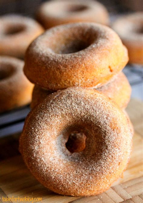 Pumpkin Spice Cinnamon Sugar Donuts Table For Two By
