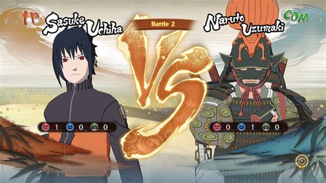 Naruto Shippuden Ultimate Ninja Storm 4 Sasuke Naruto Costume Vs