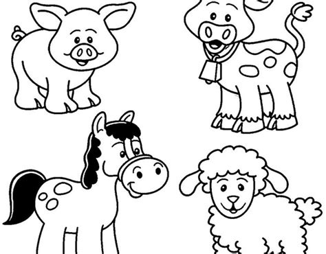 Coloring Pages Of Farm Animals For Preschoolers At