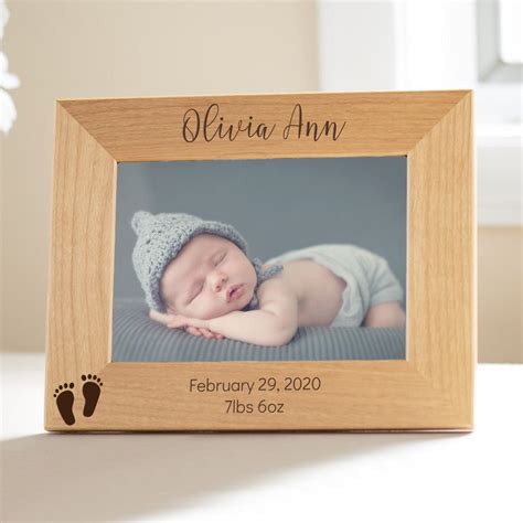 Engraved Personalized New Baby Picture Frame By Lifetime Etsy