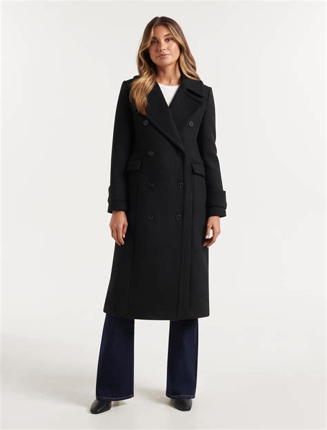 Amelia Military Maxi Coat Womens Fashion Forever New