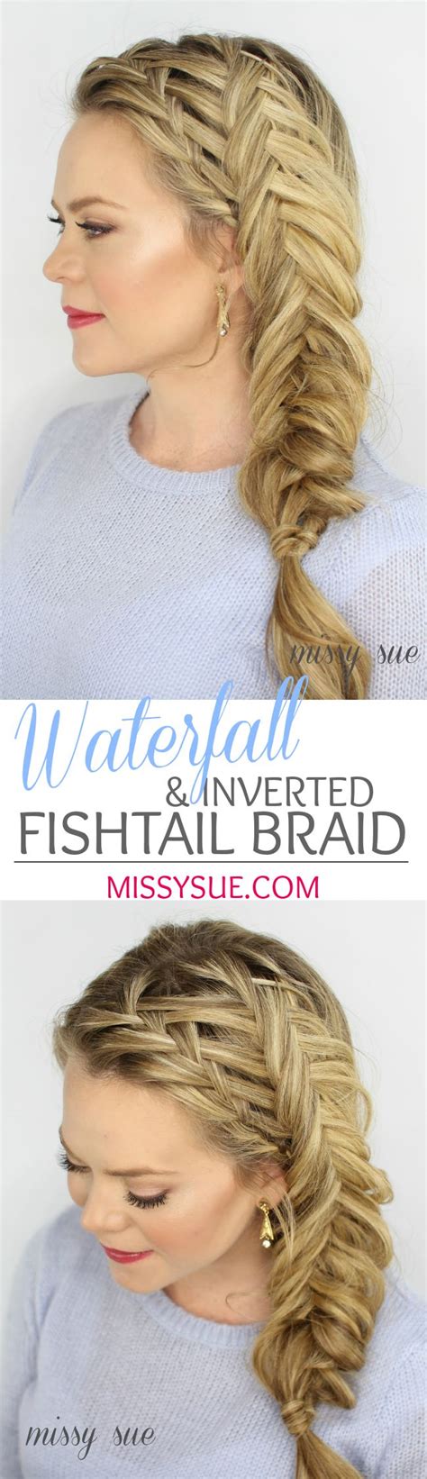 Waterfall And Inverted Fishtail Braid Fishtail French Braid Braided