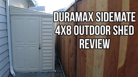 Duramax Sidemate 4x8 Vinyl Shed Review Youtube