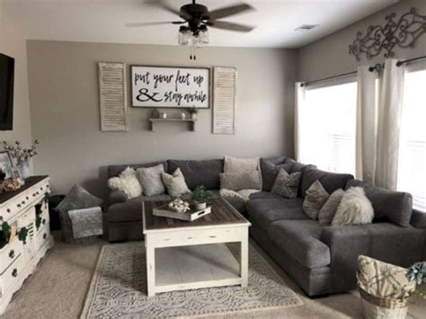 19 Farmhouse Living Room Grey Trending Pinterest Knowled Geableh