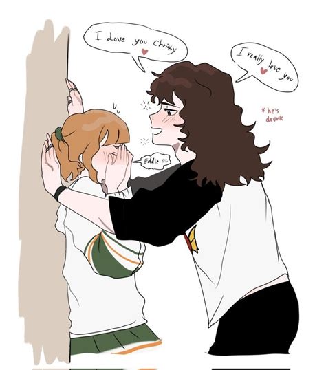 Eddie X Chrissy In 2022 Stranger Things Fanart Stranger Things Funny Drawings