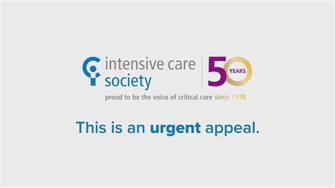 Intensive Care Society Urgent Appeal Video YouTube