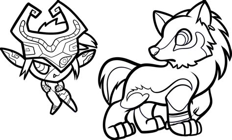 Go get a guardian shield++ and see the results! Midna and Link Wolf | Coloring pages, Anime, Disney characters