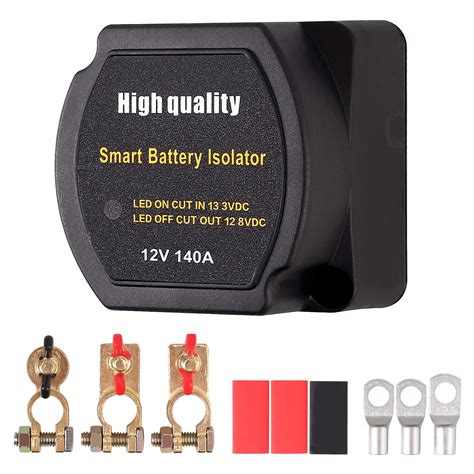 Buy Justech 12v 140amp Dual Battery Isolator Kit Voltage Sensitive