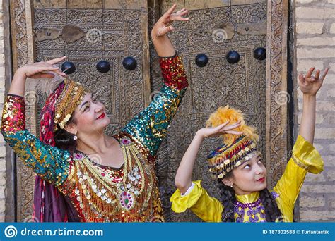 Traditional Dancing From Khorezm Region In Khiva Uzbekistan Editorial