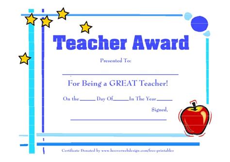 Teacher Appreciation Certificate Free Printable Mahre Throughout Best