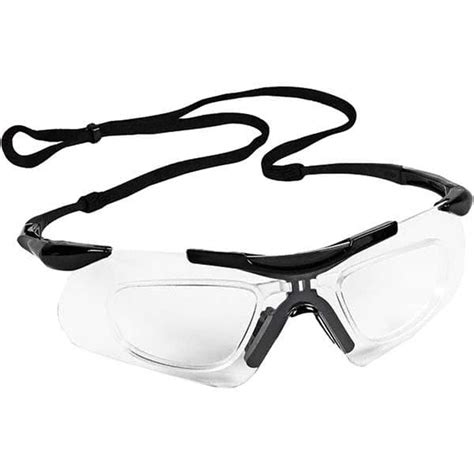 kleenguard clear lenses frameless safety glasses anti fog scratch resistant black nylon frame