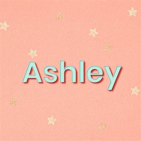 Ashley Lettering Word Art Typography Vector Free Image By Rawpixel