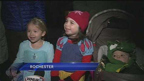 Kids Go Trick Or Treating In Rochester