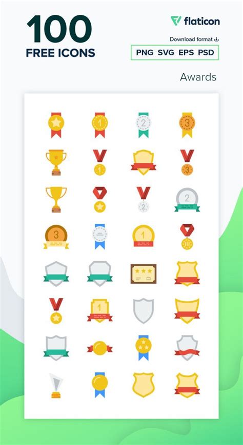 Icon Pack Awards Flat Free Icon Packs Free Icons Vector Icons