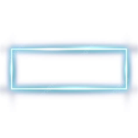 Blue Glow Light Png Transparent Neon Square Frame Gradient Glow Bright