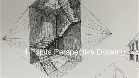 4 Points Perspective Drawing Youtube