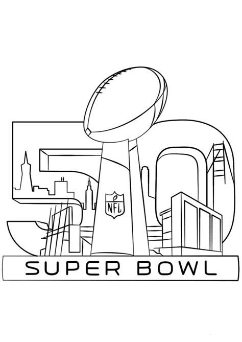 20 Free Super Bowl Coloring Pages Printable