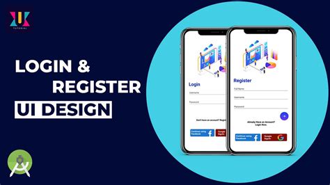 Login And Register Screen Ui Design In Android Studio Uiux Tutorial
