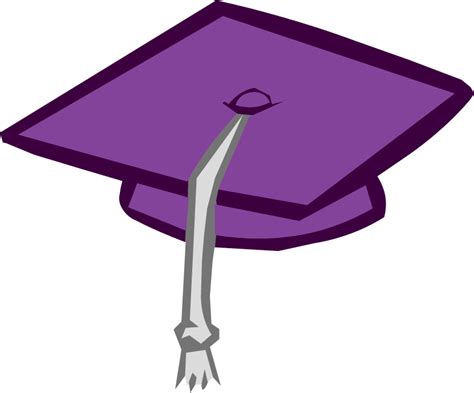 Image Purple Graduation Cappng Club Penguin Wiki Fandom Powered
