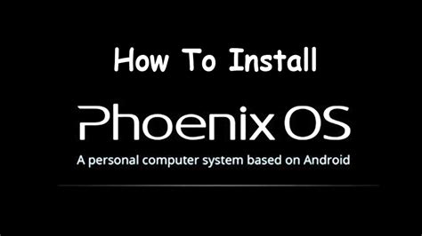 How To Install Phoenix Os On Any Windowsmac Pc Easyguide Youtube