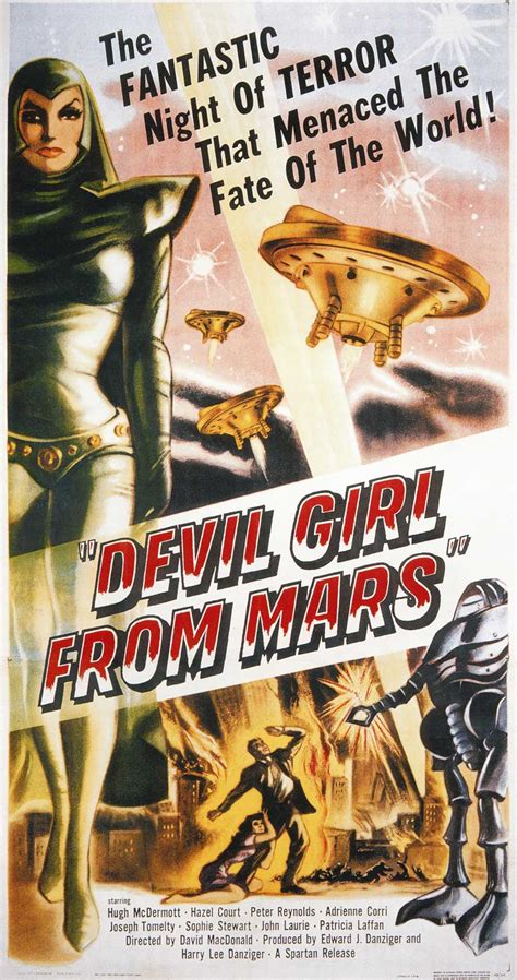 1954—devil Girls From Mars Poster Retro Drive In
