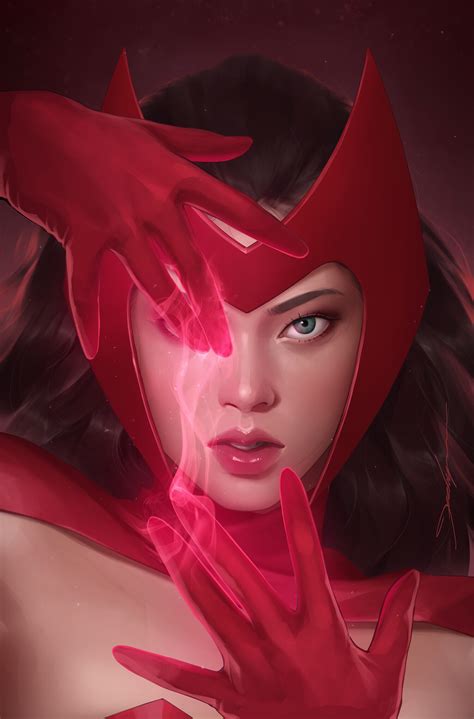 Scarlet Witch Алая ведьма Ванда Максимофф Jeehyung Lee Marvel