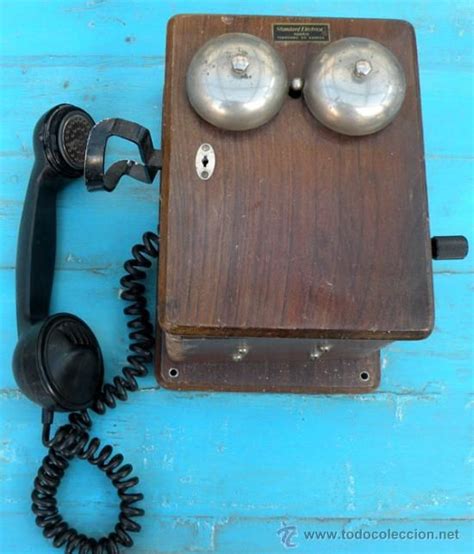 Antiguo Telefono Español De Pared De Standard Electrica En España