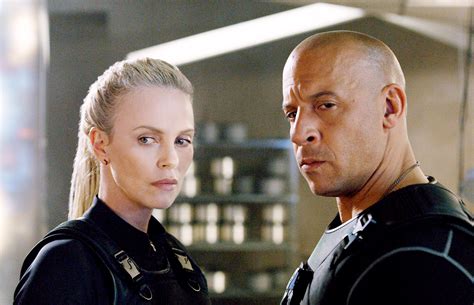 vin diesel charlize theron playfully feud over their kissing scene