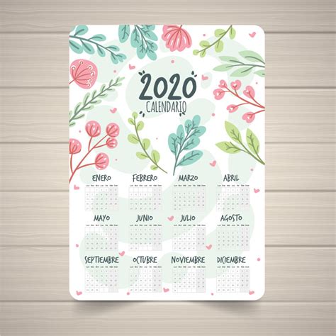 Calendario 2020 En Español Gratis Para Descargar Jumabu