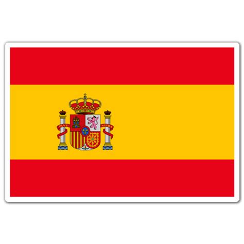Das flaggen protokoll in spanien sieht vor, dass die flagge nur horizontal gehisst werden soll. Sticker Spanien-Flagge | WebWandtattoo.com