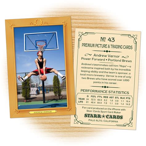 Custom Basketball Cards Vintage 11 Series Starr Cards